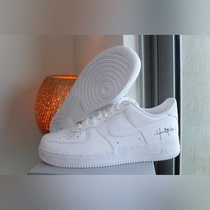 Nike Air Force 1 Low White Travis Scott Utopia Mens Size 11 Cactus Jack AF1